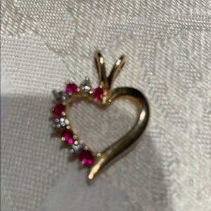 Diamond and Ruby Pendant